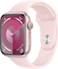 Apple Watch Series 9 GPS 45mm Aluminum Case with Light Pink Sport Band  (Medium/Large) - Pink