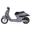 Hyper - 24V Retro Scooter, Powered Ride-on with Easy Twist Throttle, for Kids Ages 13 Years and Up - Silver