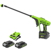 Greenworks - 24V Cordless Car Cleaning 3 Piece Combo Kit with Two (2) 2.0Ah Batteries & Charger - Green