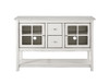 Walker Edison - Transitional TV Stand / Buffet for TVs up to 55" - Antique White