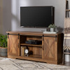 Walker Edison - Farmhouse TV Stand for Most TVs Up to 64" - Rustic Oak