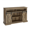 Walker Edison - Farmhouse TV Stand for Most TVs Up to 56" - Rustic Oak