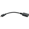 Tripp Lite - 5.9" Micro-USB-to-USB Type A Cable - Black