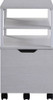 OSP Home Furnishings - Contempo 3-Shelf 1-Drawer File Cabinet - Campanula White