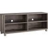 SEI - Dancrest Farmhouse Media Stand for Most TVs Up to 71" - Gray-Washed Burnt Oak