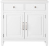 Simpli Home - Connaught Traditional Solid Wood Entryway Storage Cabinet - White