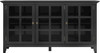 Simpli Home - Acadian Rustic Solid Wood Wide Storage Cabinet - Black