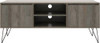 Simpli Home - Hunter Industrial Contemporary Wide TV Media Stand for Most TVs up to 65" - Gray