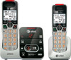 AT&T - AT CRL32202 DECT 6.0 Expandable Cordless Phone System with Digital Answering System - Silver