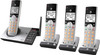 AT&T - CL82407 DECT 6.0 Expandable Cordless Phone System with Digital Answering System and Smart Call Blocker - Silver/black