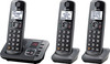 Panasonic - KX-TGE633M DECT 6.0 Expandable Cordless Phone System with Digital Answering System - Metallic Black