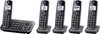 Panasonic - KX-TGE645M DECT 6.0 Expandable Cordless Phone System with Digital Answering System - Metallic Black