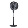 NewAir - Frigidaire Outdoor Misting Fan and Pedestal Fan in Black, Cools 500 sq. ft. with 3 Fan Speeds and Wide-Angle Oscillation - Black