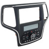 PAC - Radio Replacement Dash Kit with Integrated Climate Controls for Select Jeep Vehicles - Black