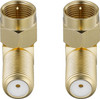 Rocketfish™ - Coaxial RF Adapter (2-Pack) - Gold