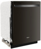 Whirlpool - 24" Top Control Built-In Dishwasher with Stainless Steel Tub, Large Capacity, 3rd Rack, 47 dBA - Fingerprint Resistant Black Stainless Steel