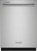 KitchenAid - 24" Top Control Built-In Dishwasher with Stainless Steel Tub, PrintShield Finish, 3rd Rack, 39 dBA - Stainless Steel with PrintShield™ Finish