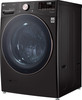 LG - 4.5 Cu. Ft. 12-Cycle High-Efficiency Front-Load Washer with WiFi and Built-In Technology - Black Steel