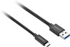 Insignia™ - 3.3’ USB to USB-C 3.2 Gen 2 Superspeed+ 10Gbps Cable - Black