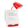 Limelights Gooseneck Organizer Desk Lamp with iPad Tablet Stand Book Holder, Red