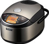 Zojirushi - 10 Cup Pressure Induction Heating Rice Cooker - Stainless Steel Black