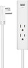 Insignia™ - 2-Outlet/1-USB Power Strip - White