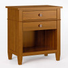 Simpli Home - Carlton Bedside Table - Light Golden Brown