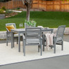 Walker Edison - 5-Piece Everest Acacia Wood Patio Dining Set - Grey Wash