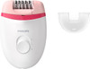 Philips - Satinelle Essential Corded Epilator - White/Pink
