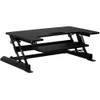 Mount-It! - Wide Standing Desk Converter With Gas Spring - Black