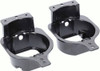 Metra - Fog Light Brackets for Select Jeep Wrangler Vehicles (Pair) - Black