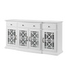 Walker Edison - Classic Fretwork Storage Sideboard - White