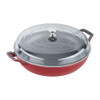 Staub Cast Iron 3.5-qt Braiser with Glass Lid - Cherry - Cherry