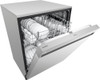 LG - 24" Front-Control Built-In Dishwasher with Stainless Steel Tub, QuadWash, 50 dBa - Stainless steel