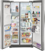 Frigidaire - Gallery 22.2 Cu. Ft. Counter-Depth Side-by-Side Refrigerator - Smudge-Proof® Stainless Steel