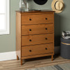 Walker Edison - Modern 4 Drawer Dresser - Caramel