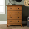 Walker Edison - Modern 4 Drawer Dresser - Caramel