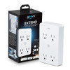 Geeni - Smart WiFi 4-Outlet Plug with Surge Protection - No Hub Required - Requires 2.4 GHz - White