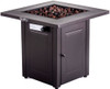 Legacy Heating - 28-Inch Square Fire Table - Brown