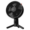 Sharper Image - SPIN 10 Oscillating Table Fan - Black