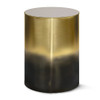 Simpli Home - Curtis Metal Cylinder Accent Table - Ombre Black/ Gold
