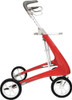 byACRE Carbon Ultralight Compact Rollator, 16.1" Seat Width, Red Frame, Supports up to 285lbs - Red