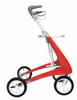 byACRE Carbon Ultralight Regular Rollator, 16.5" Seat Width, Red Frame, Supports up to 285lbs - Red