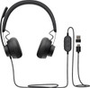 Logitech - Zone 750 Wired Noise Canceling Over-Ear Headset - Black