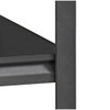 Space Solutions - 3200 Riveted Steel Shelving 4-Shelf Unit, 18D x 36W x 60H, Gunmetal Gray/Black - Gunmetal Gray - Black
