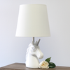 Simple Designs Sparkling Silver and White Unicorn Table Lamp - Silver