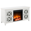 Camden&Wells - Colton 47.75" TV Stand with Log Fireplace - White