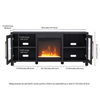 Camden&Wells - Foster TV Stand with Crystal Fireplace - Charcoal Gray