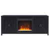 Camden&Wells - Granger 58" TV Stand with Crystal Fireplace - Blackened Bronze