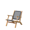 Patio Sense - Vega Natural Stain Outdoor Chair - Gray